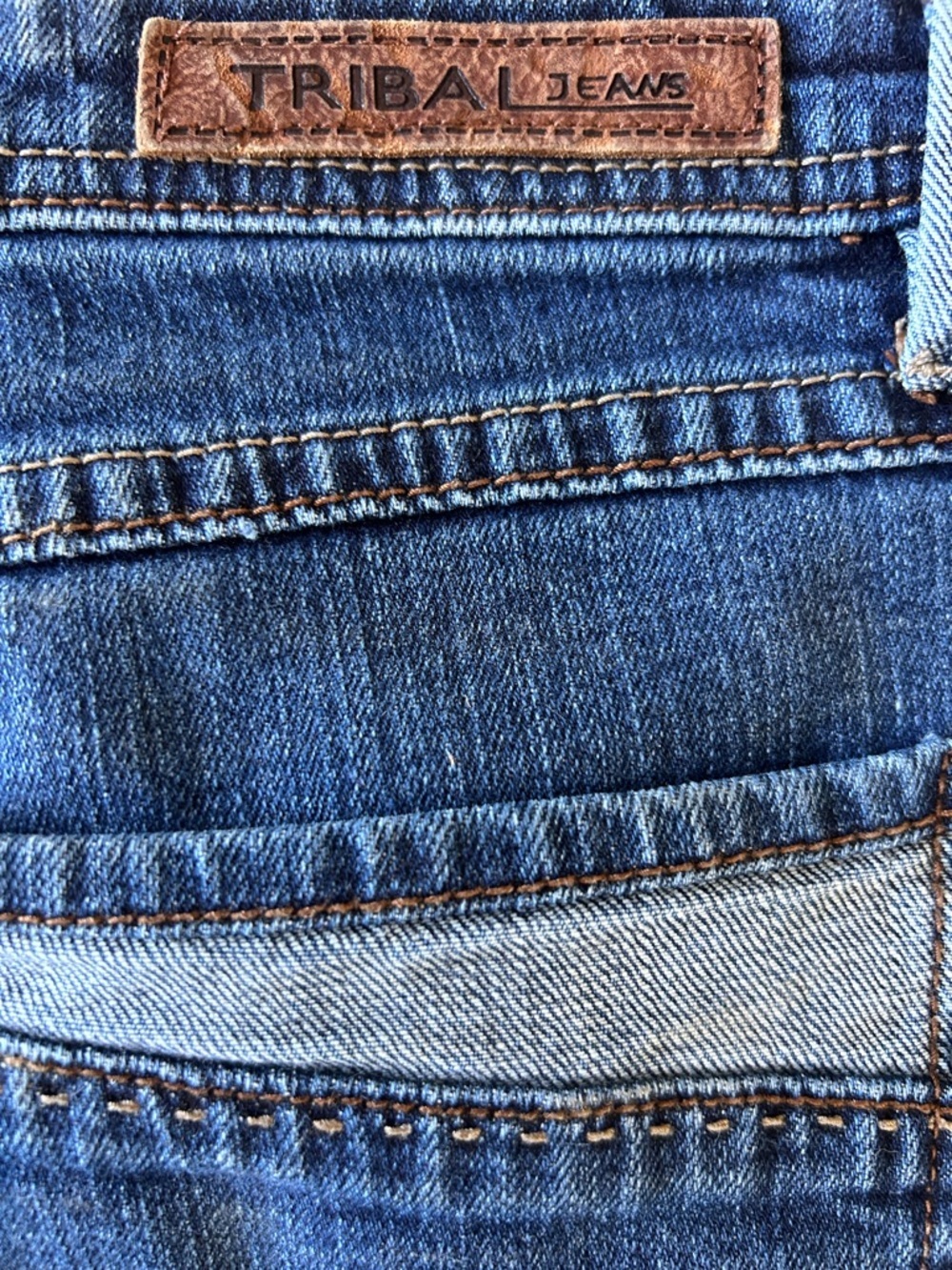 Tribal Dark Blue Cropped Roll‑Cuff Jeans - Picture 5 of 6
